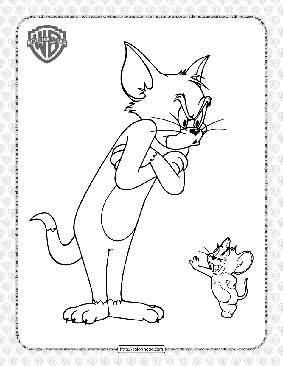 Tom and Jerry Coloring Pages Cartoon 36