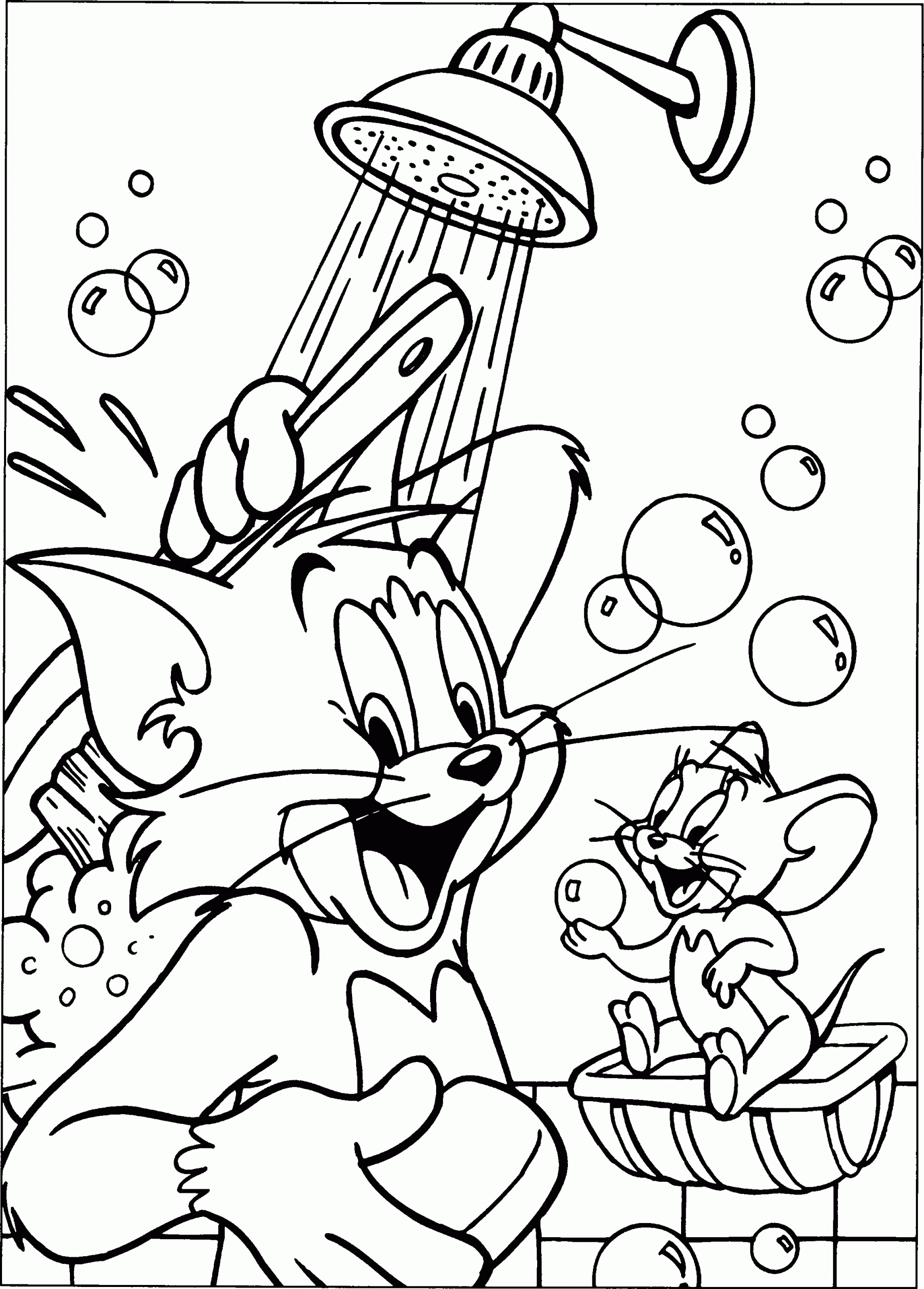 Tom and Jerry Coloring Pages Cartoon 4