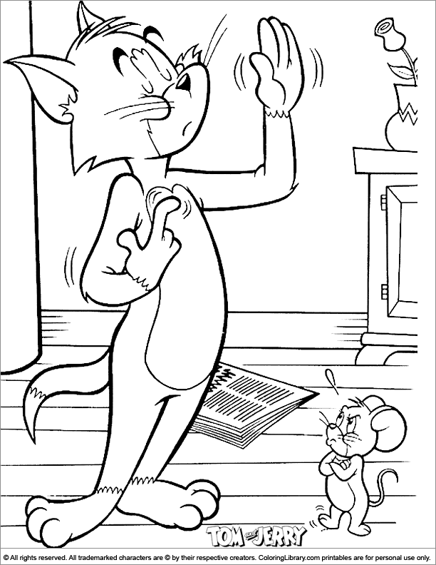 Tom and Jerry Coloring Pages Cartoon 41