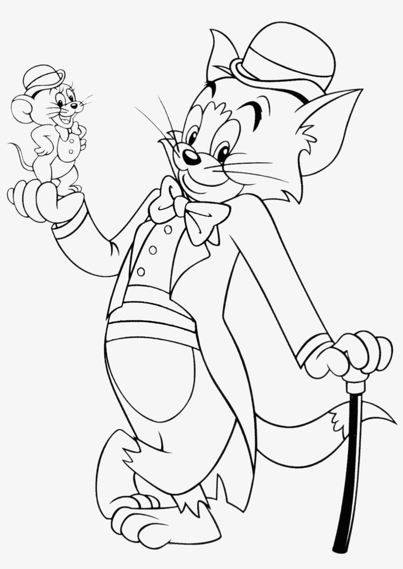 Tom and Jerry Coloring Pages Cartoon 43