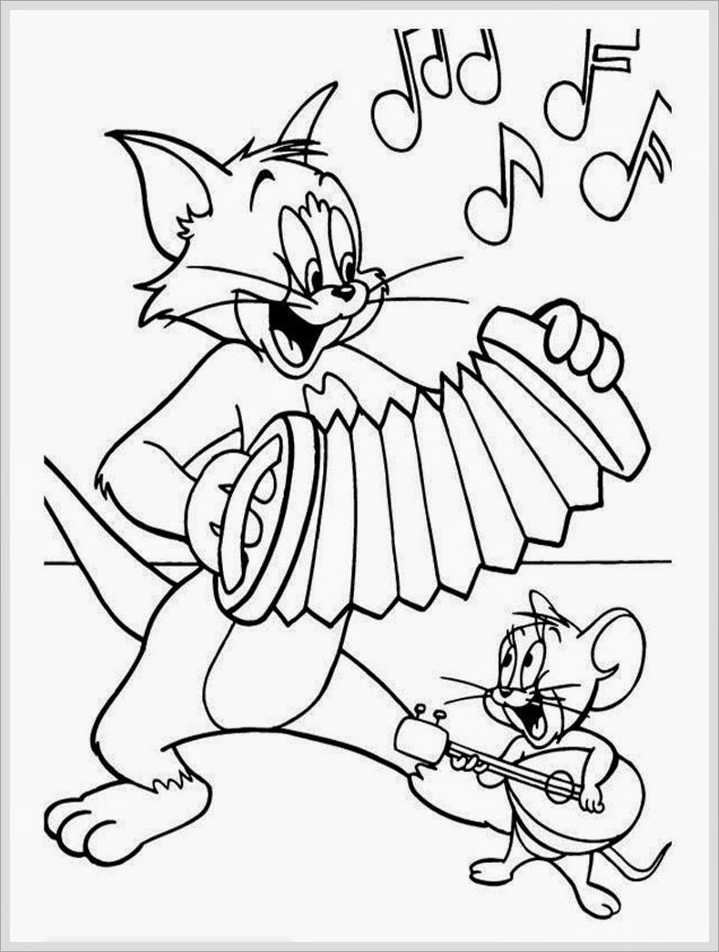 Tom and Jerry Coloring Pages Cartoon 44