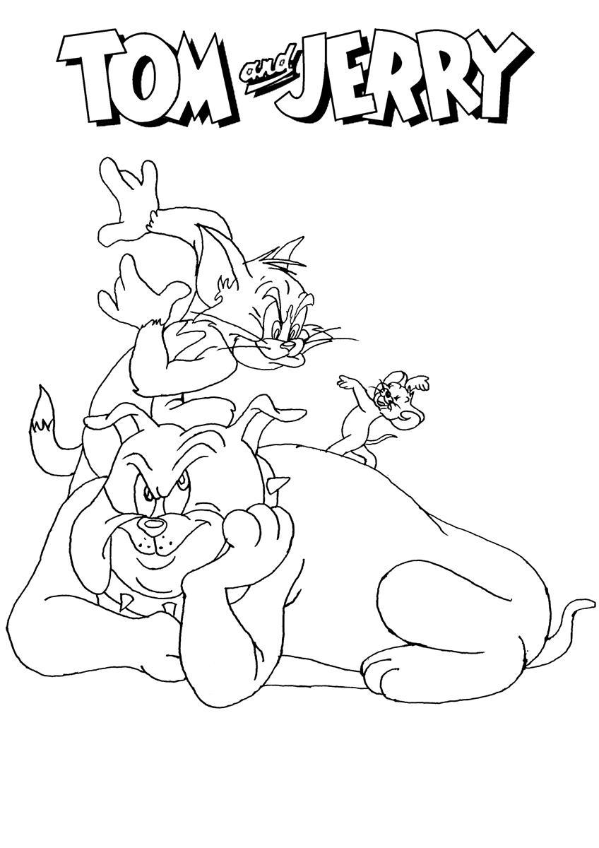 Tom and Jerry Coloring Pages Cartoon 45