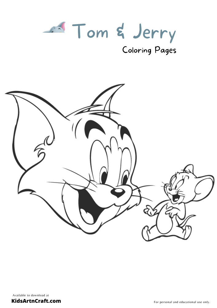 Tom and Jerry Coloring Pages Cartoon 46