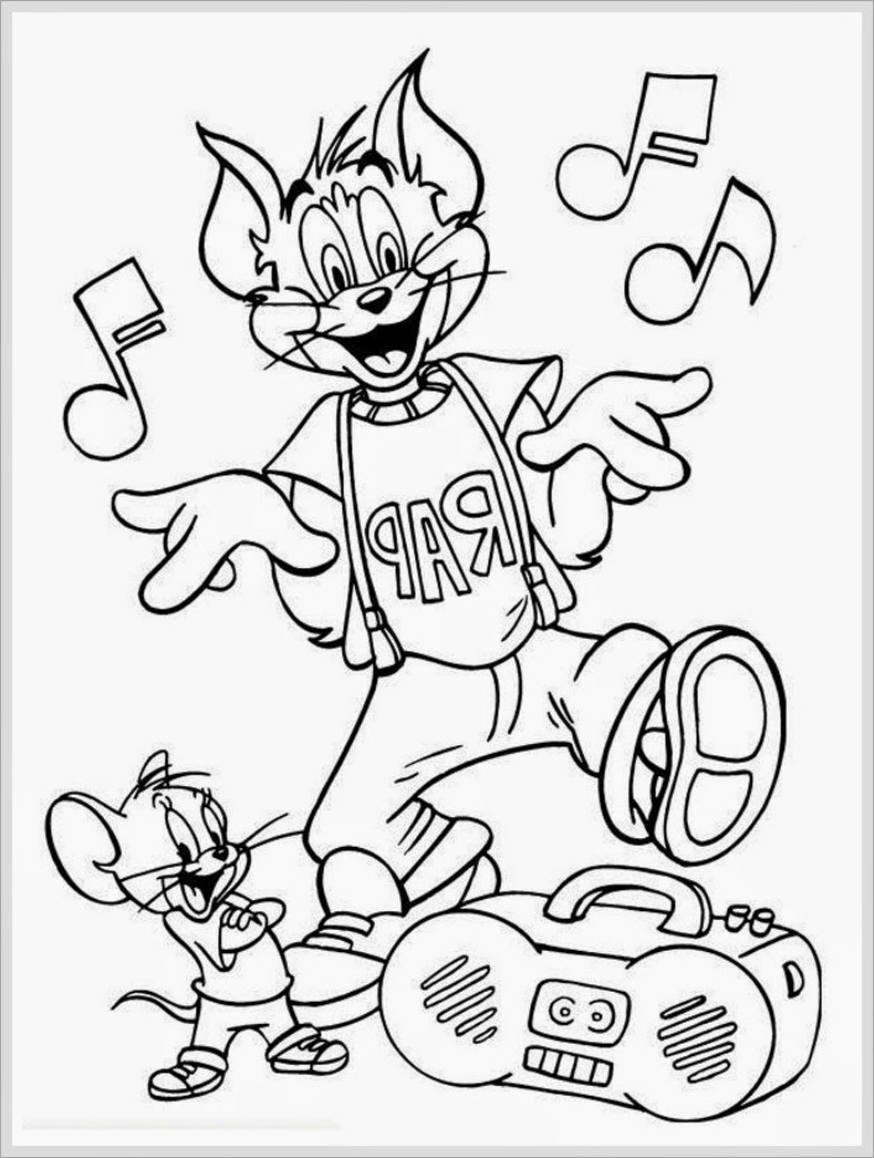 Tom and Jerry Coloring Pages Cartoon 5