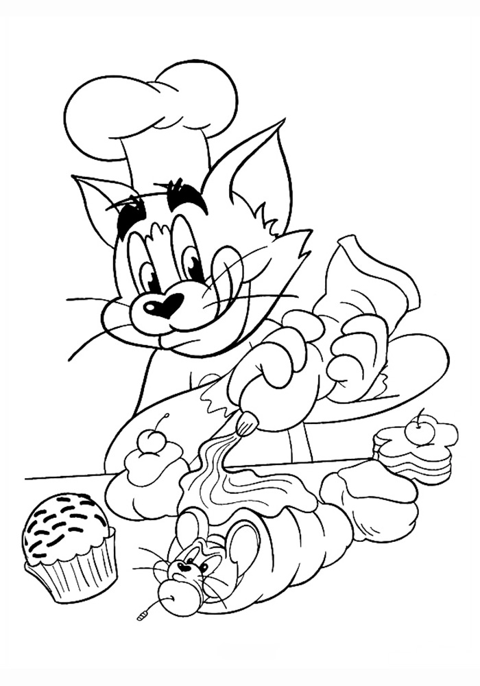 Tom and Jerry Coloring Pages Cartoon 53