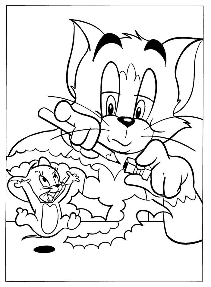 Tom and Jerry Coloring Pages Cartoon 54