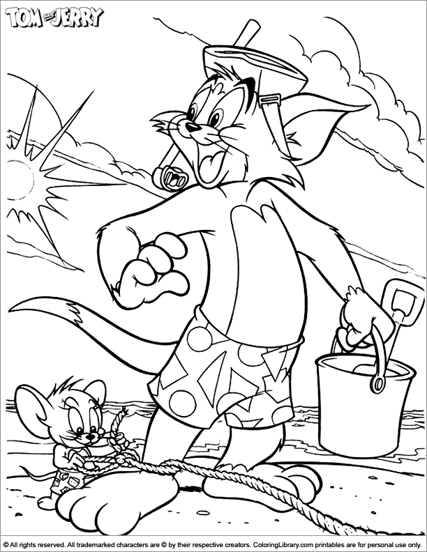 Tom and Jerry Coloring Pages Cartoon 58