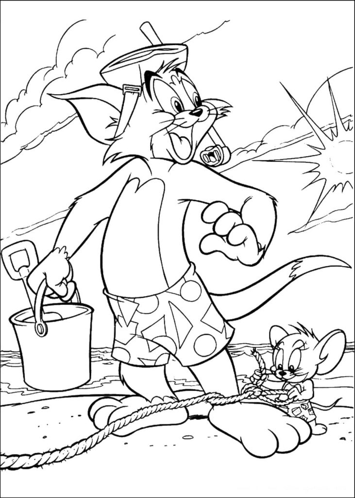 Tom and Jerry Coloring Pages Cartoon 61