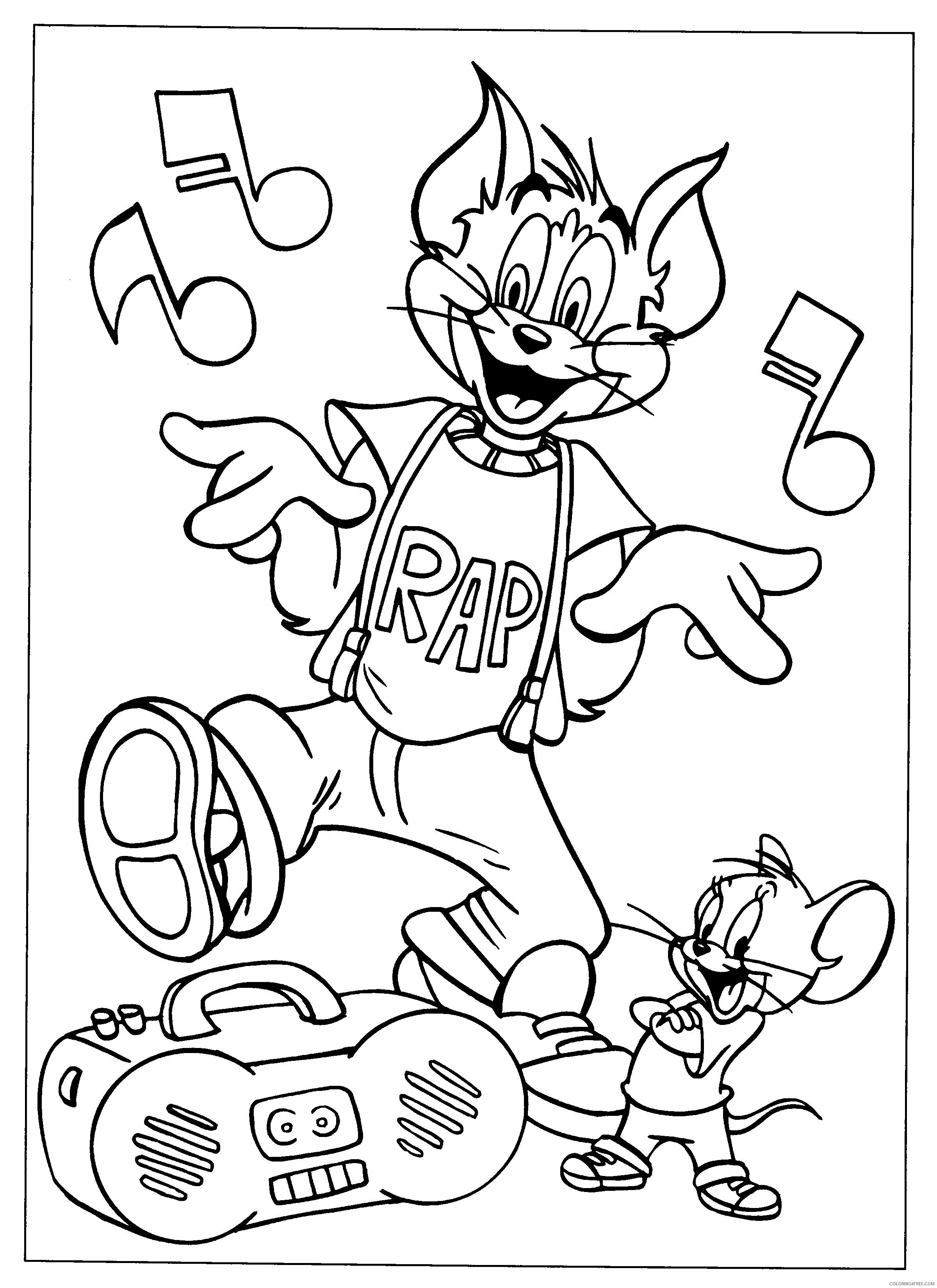 Tom and Jerry Coloring Pages Cartoon 73