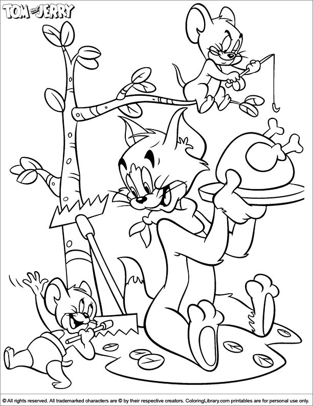 Tom and Jerry Coloring Pages Cartoon 75