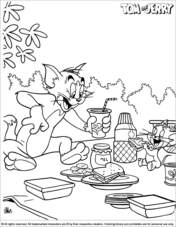 Tom and Jerry Coloring Pages Cartoon 77