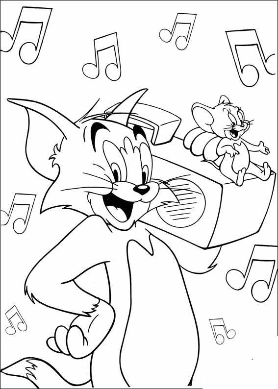 Tom and Jerry Coloring Pages Cartoon 78