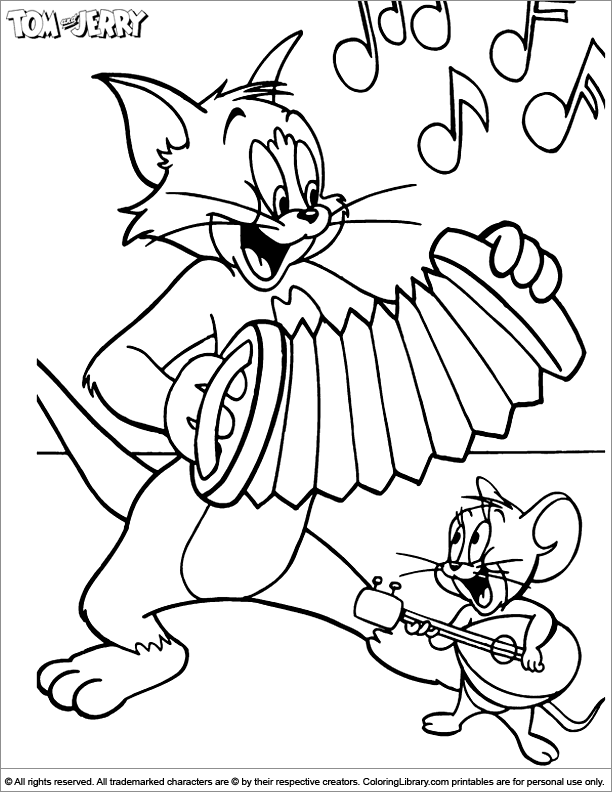 Tom and Jerry Coloring Pages Cartoon 79