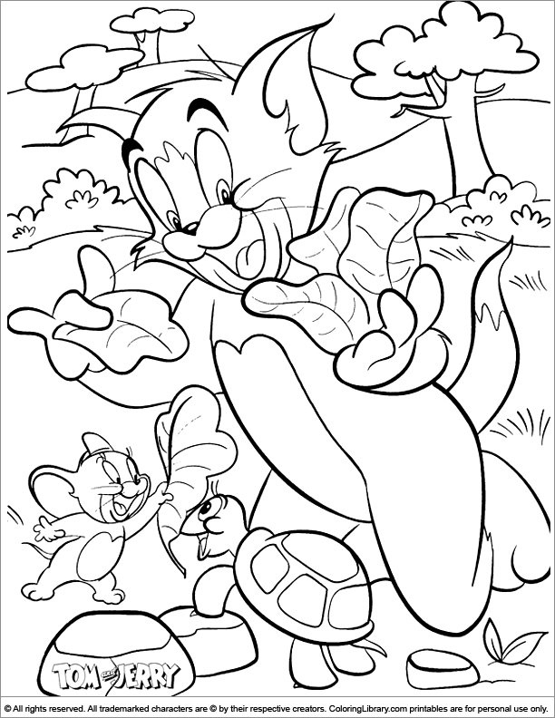 Tom and Jerry Coloring Pages Cartoon 85