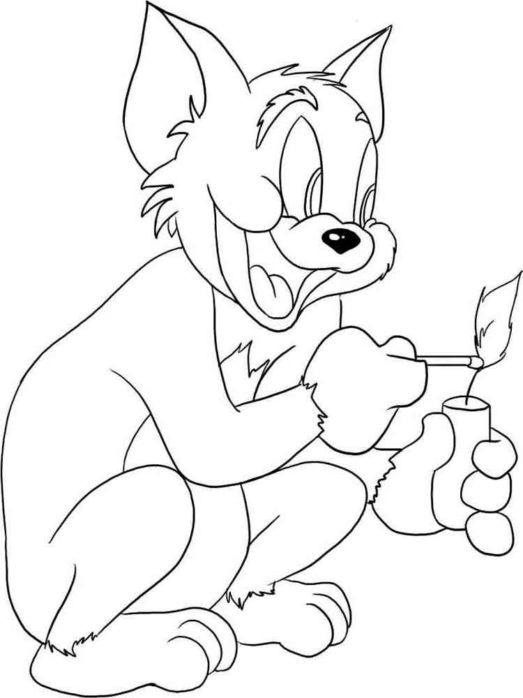 Tom and Jerry Coloring Pages Cartoon 9