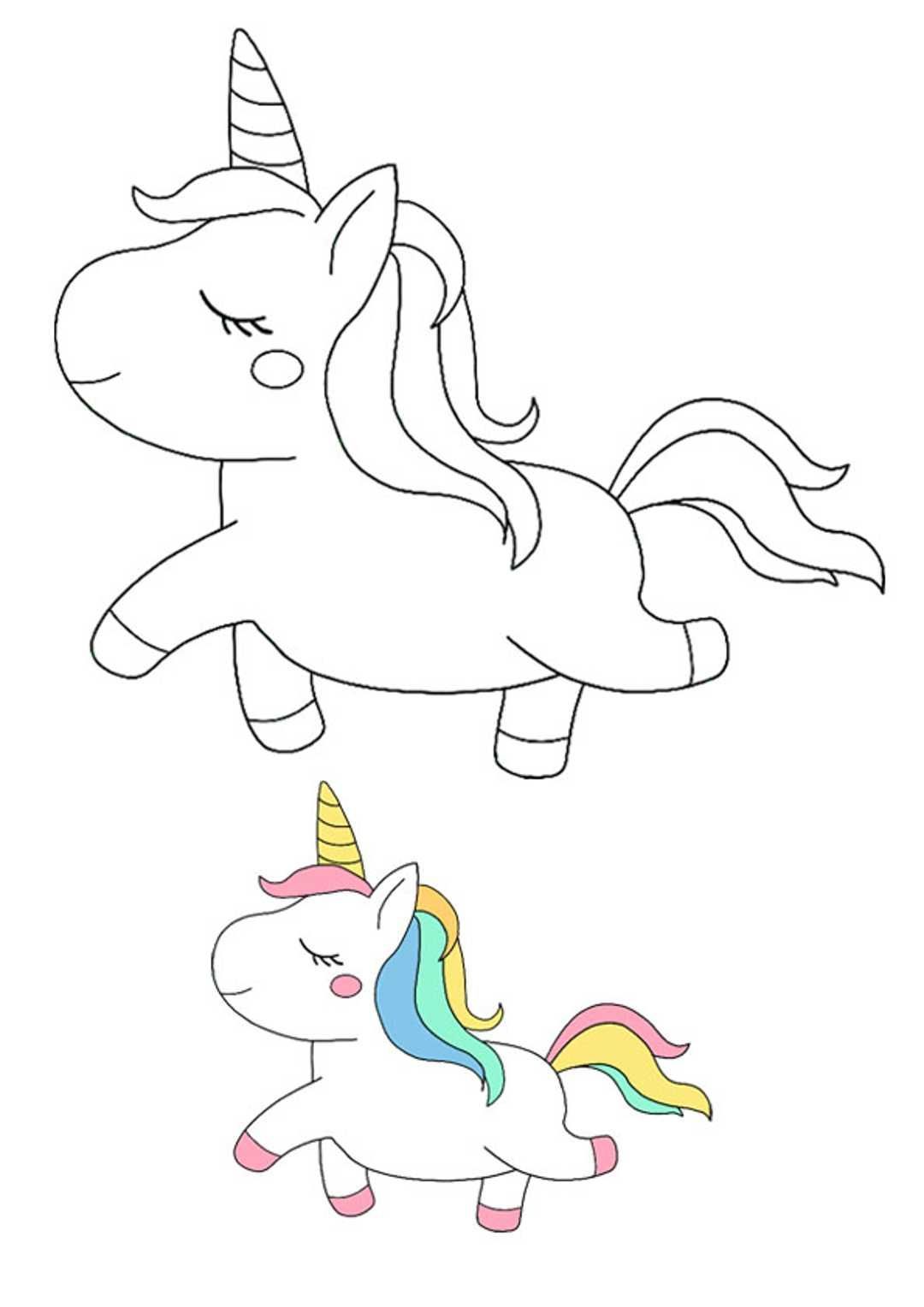 unicorn colouring pages