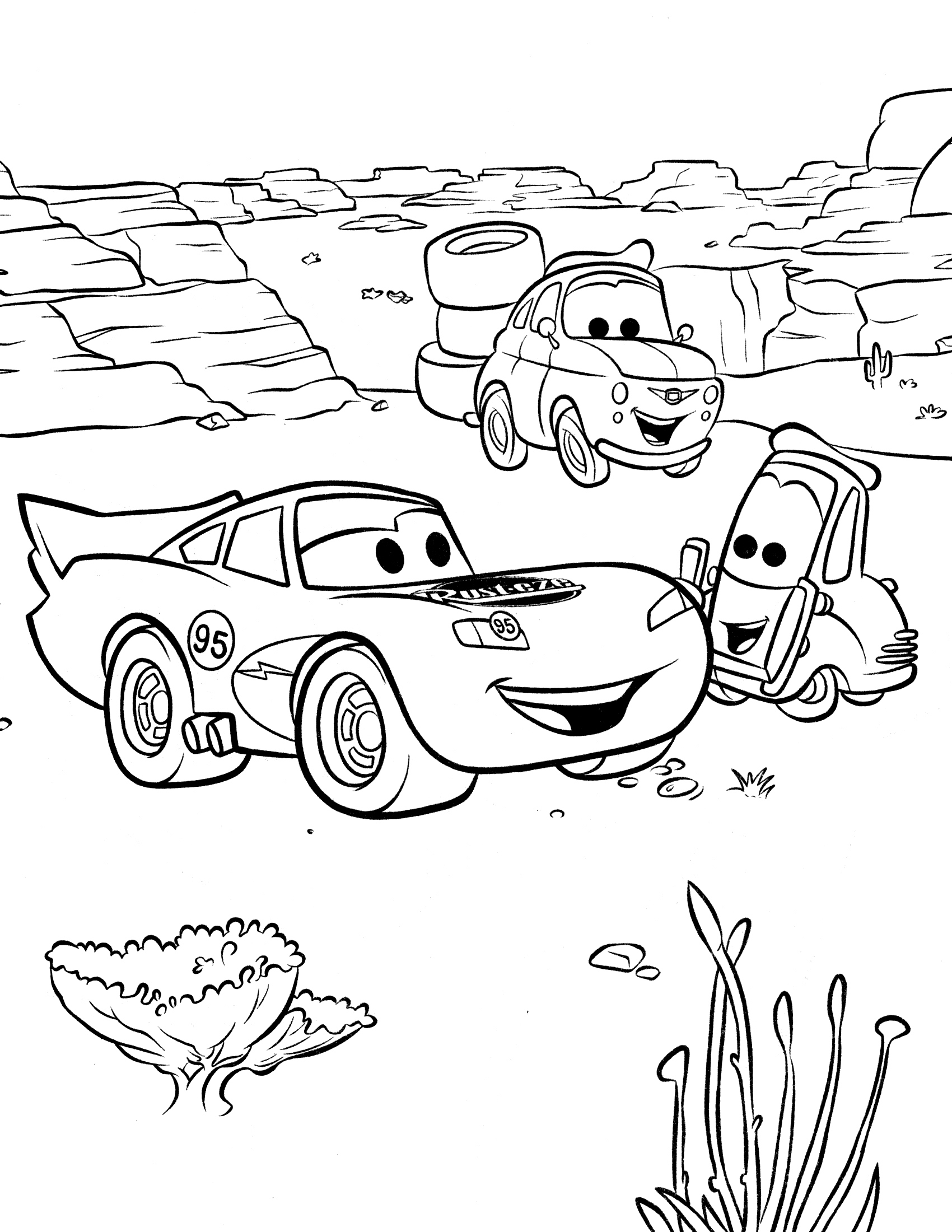 100 Free Cars Movie Coloring Pages: Rev Up Your Creativity 14