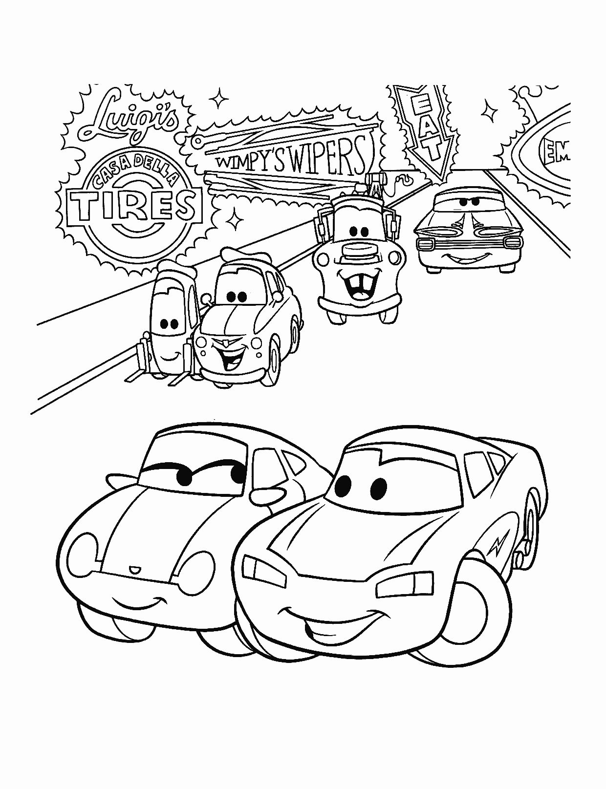 100 Free Cars Movie Coloring Pages: Rev Up Your Creativity 75