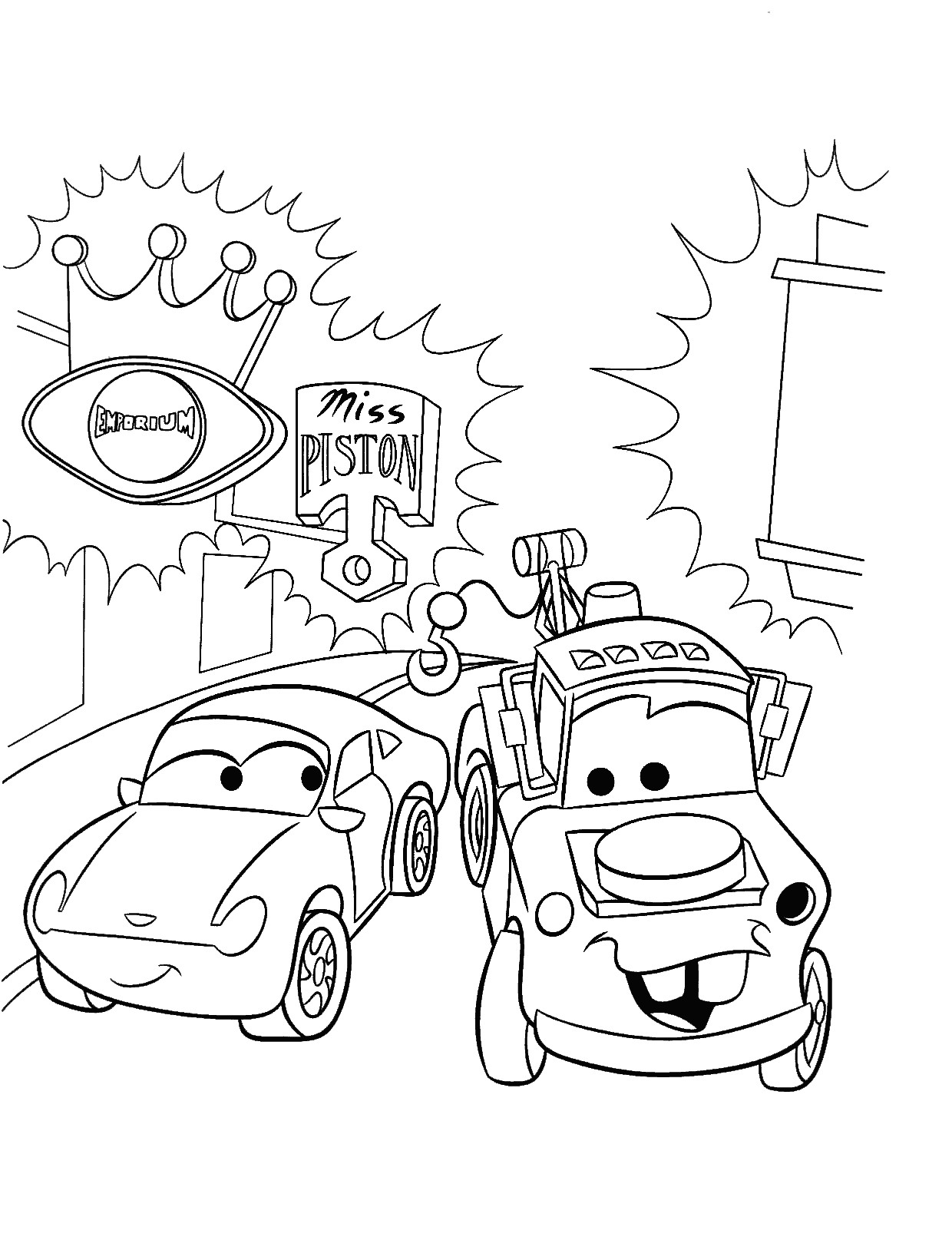 100 Free Cars Movie Coloring Pages: Rev Up Your Creativity 99