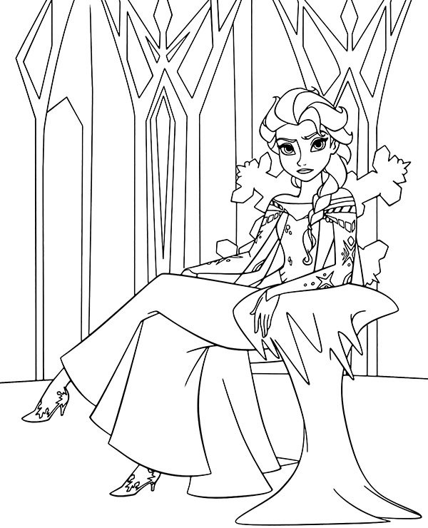 180+ Magical Elsa Coloring Pages for Frozen Fans 102