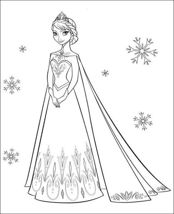 180+ Magical Elsa Coloring Pages for Frozen Fans 105