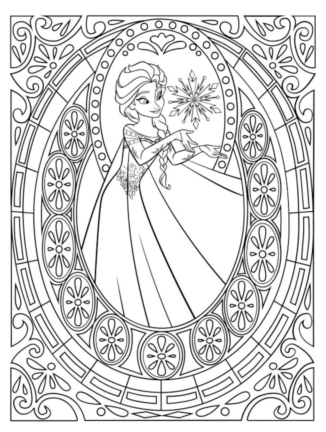 180+ Magical Elsa Coloring Pages for Frozen Fans 112