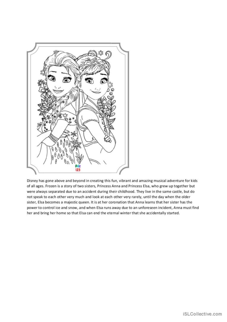 180+ Magical Elsa Coloring Pages for Frozen Fans 129