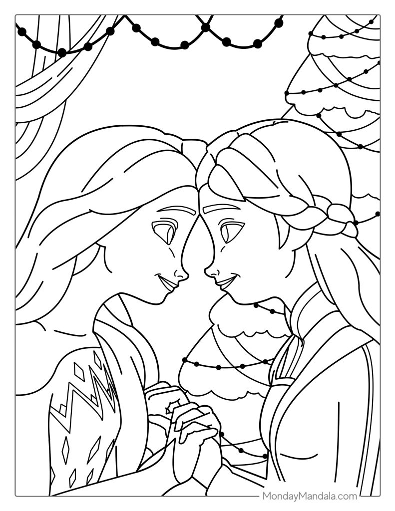 180+ Magical Elsa Coloring Pages for Frozen Fans 13