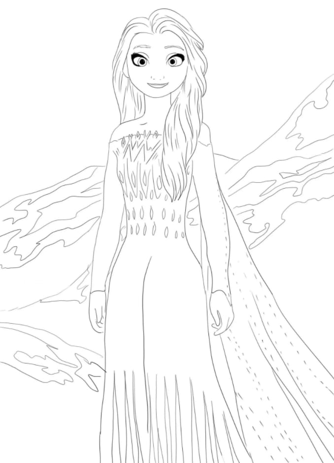 180+ Magical Elsa Coloring Pages for Frozen Fans 139