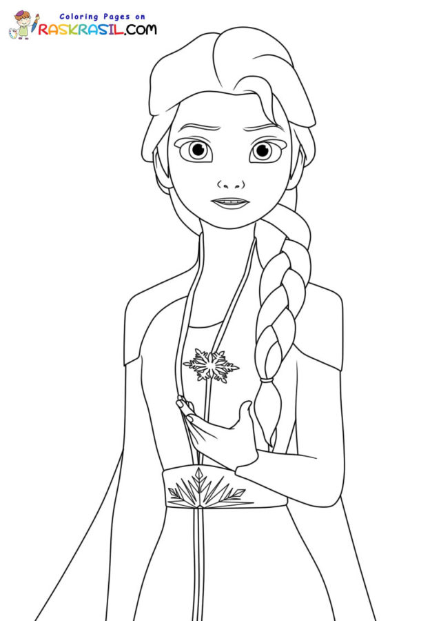 180+ Magical Elsa Coloring Pages for Frozen Fans 14