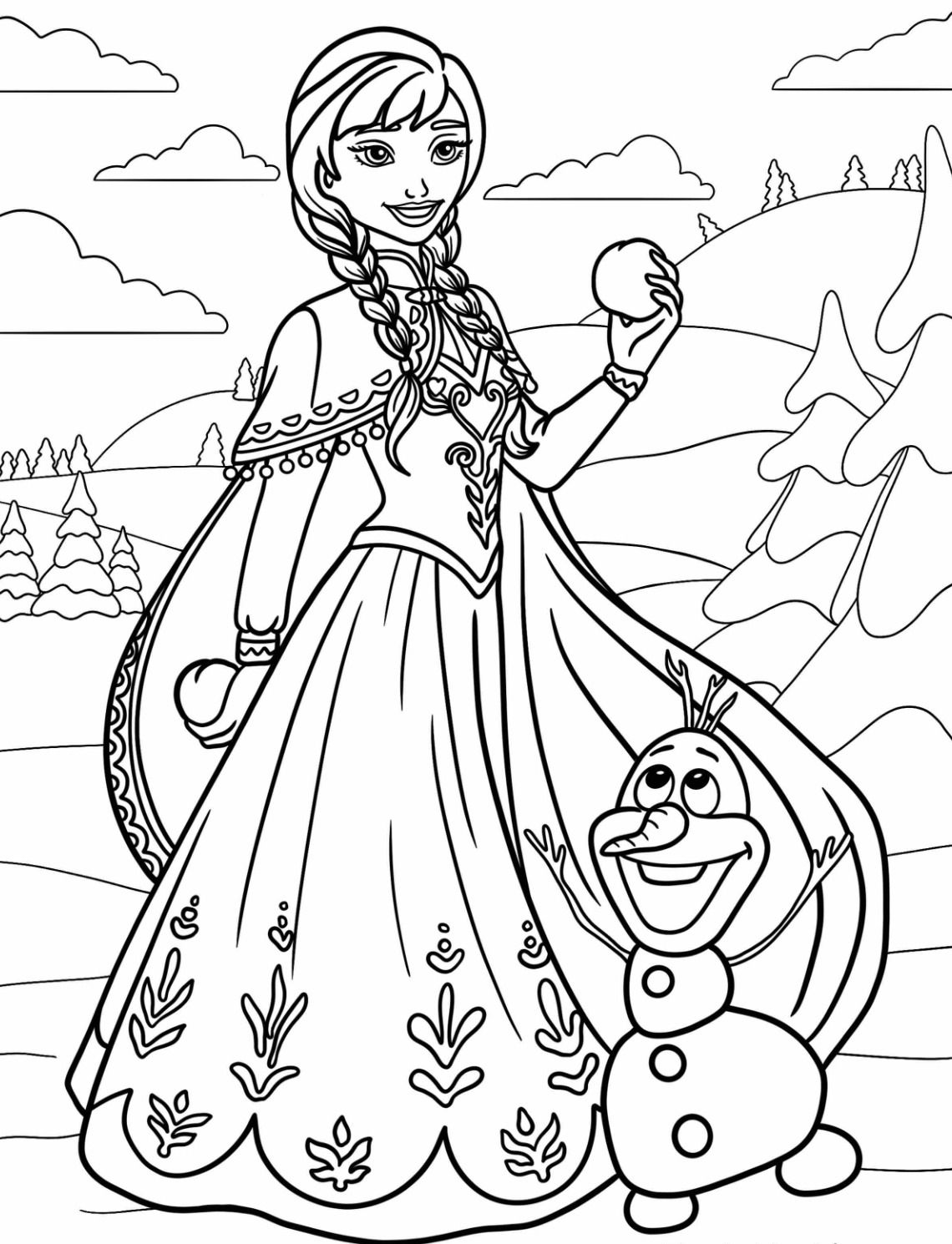 180+ Magical Elsa Coloring Pages for Frozen Fans 141