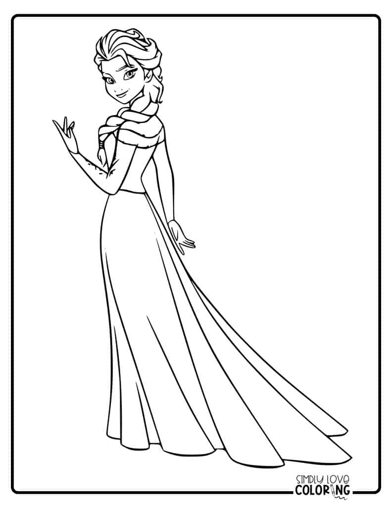 180+ Magical Elsa Coloring Pages for Frozen Fans 145