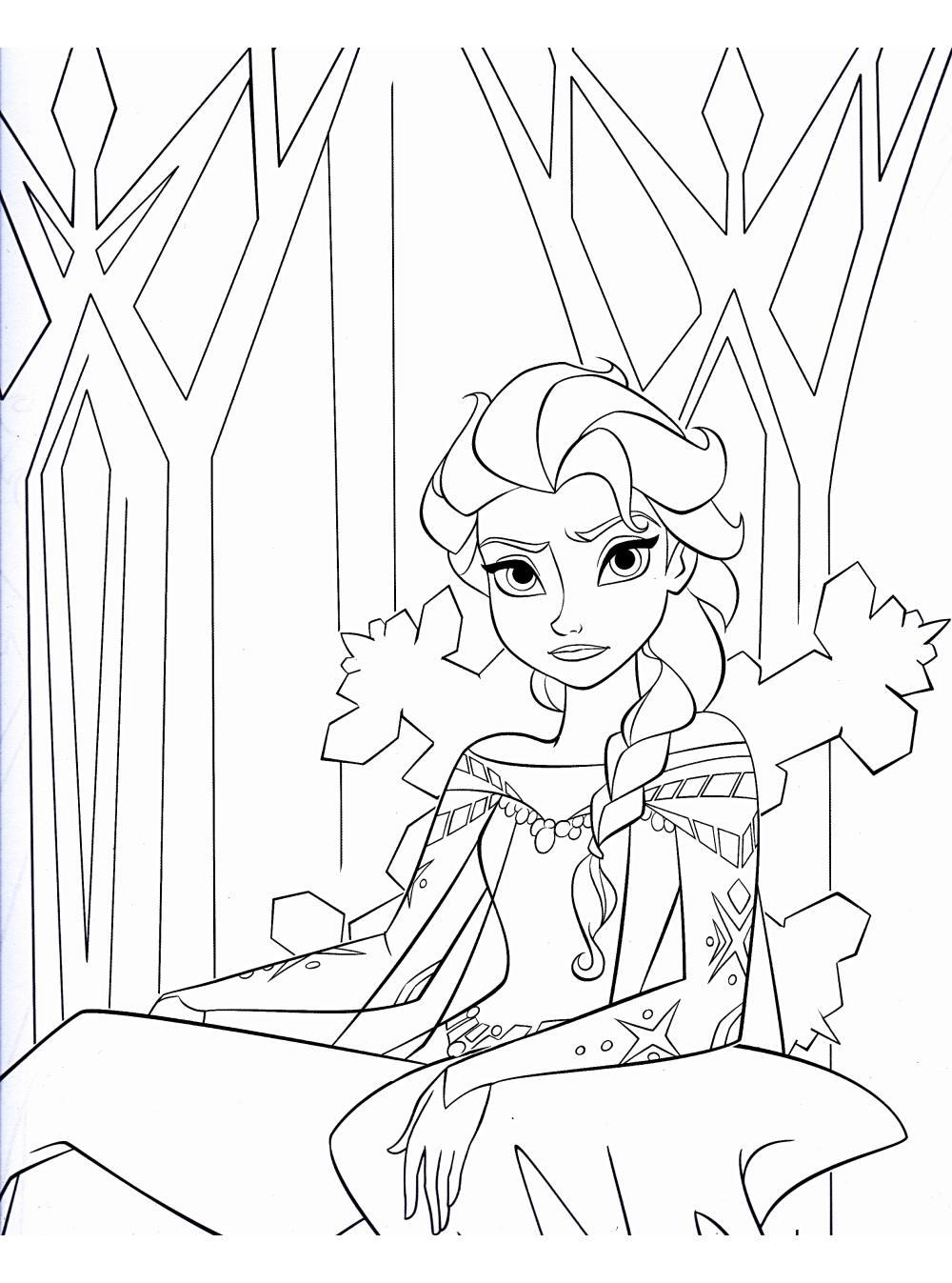 180+ Magical Elsa Coloring Pages for Frozen Fans 154