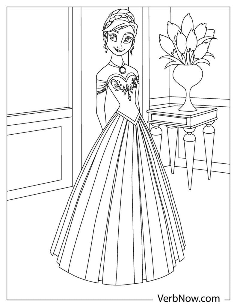 180+ Magical Elsa Coloring Pages for Frozen Fans 155