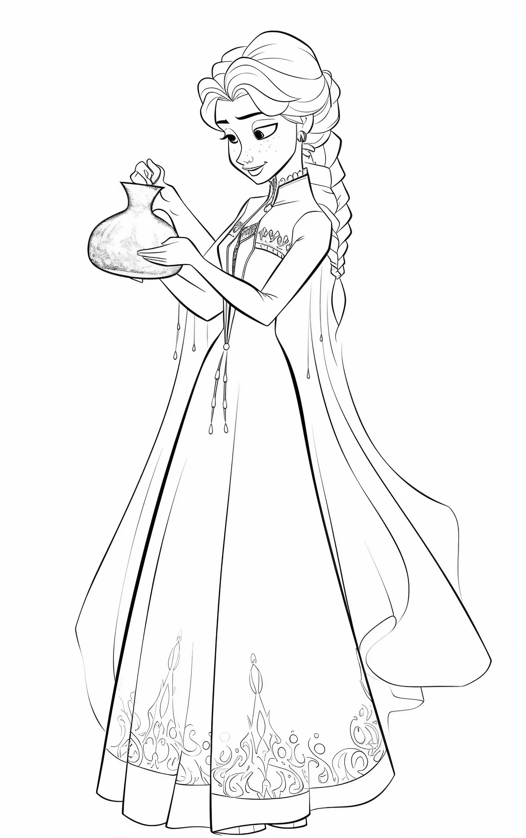 180+ Magical Elsa Coloring Pages for Frozen Fans 163