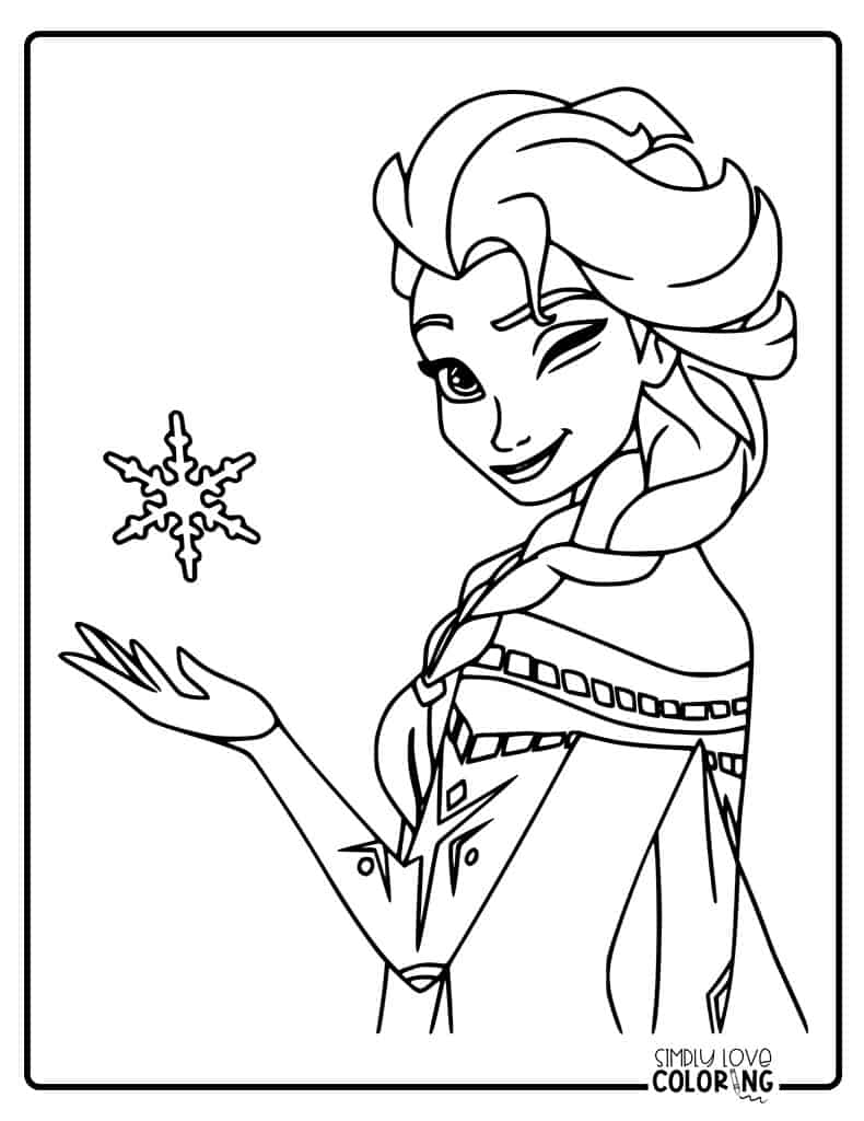 180+ Magical Elsa Coloring Pages for Frozen Fans 164