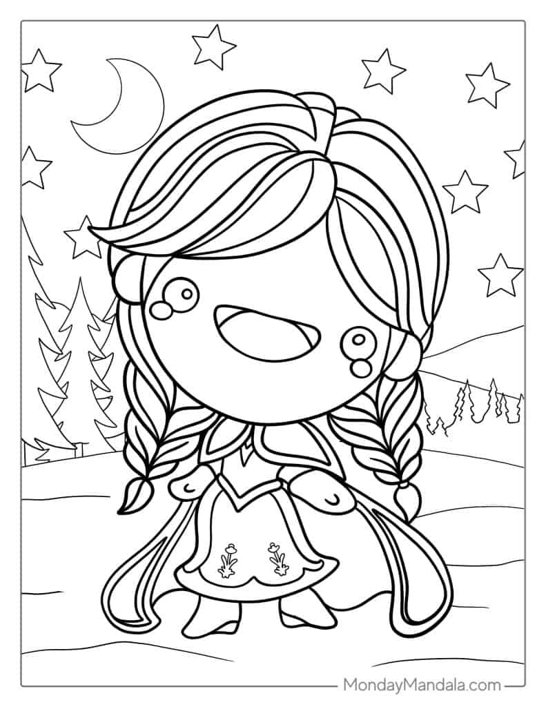 180+ Magical Elsa Coloring Pages for Frozen Fans 174