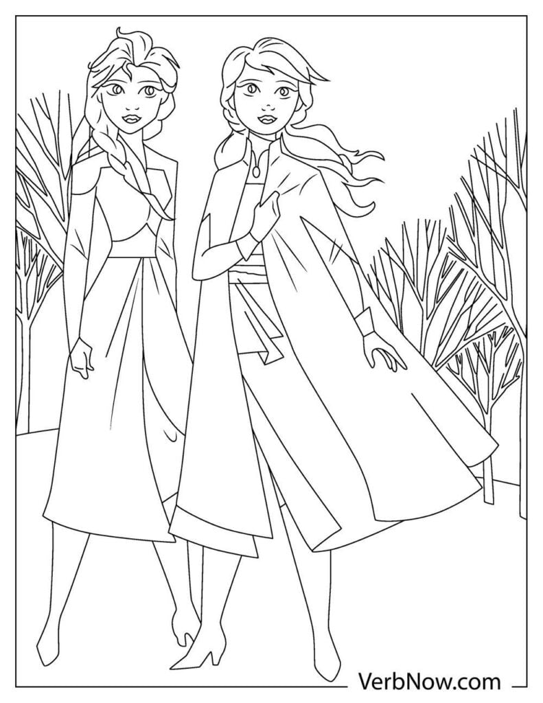 180+ Magical Elsa Coloring Pages for Frozen Fans 175