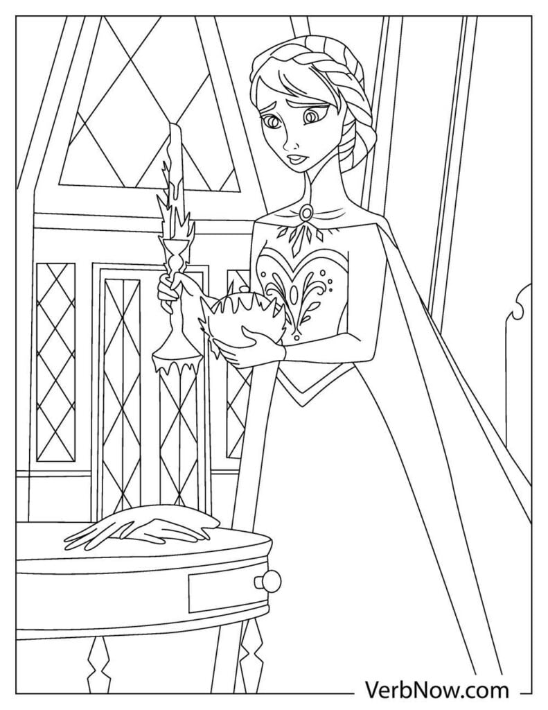 180+ Magical Elsa Coloring Pages for Frozen Fans 25