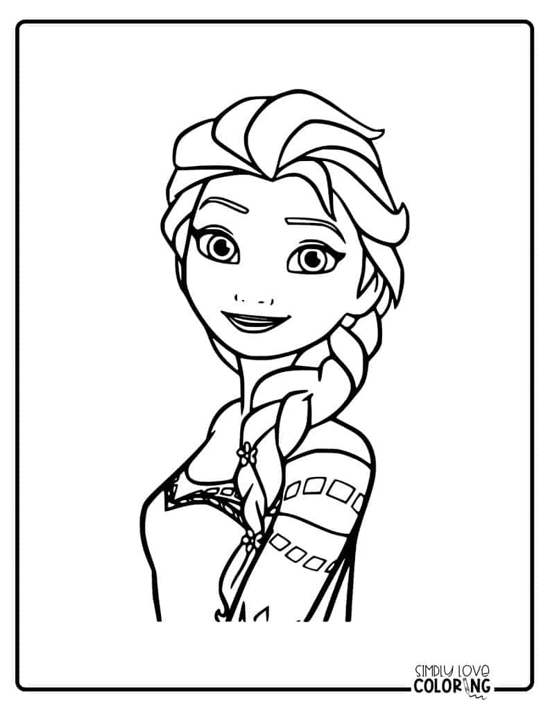 180+ Magical Elsa Coloring Pages for Frozen Fans 32