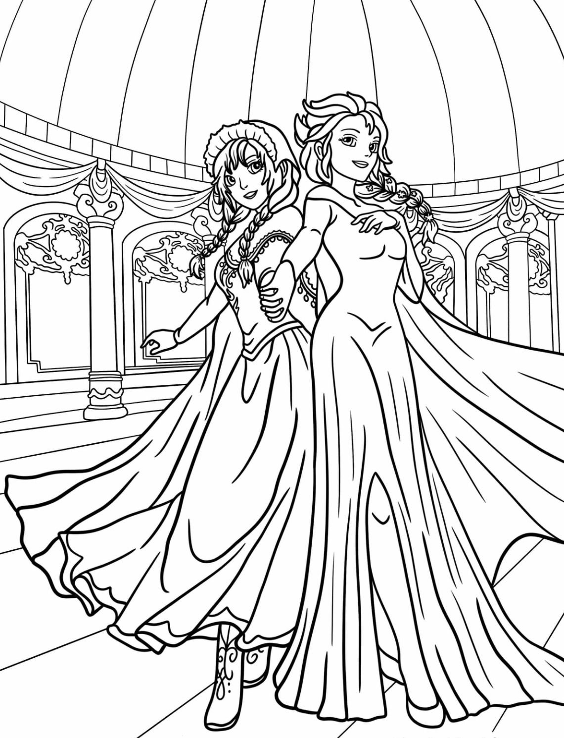 180+ Magical Elsa Coloring Pages for Frozen Fans 34