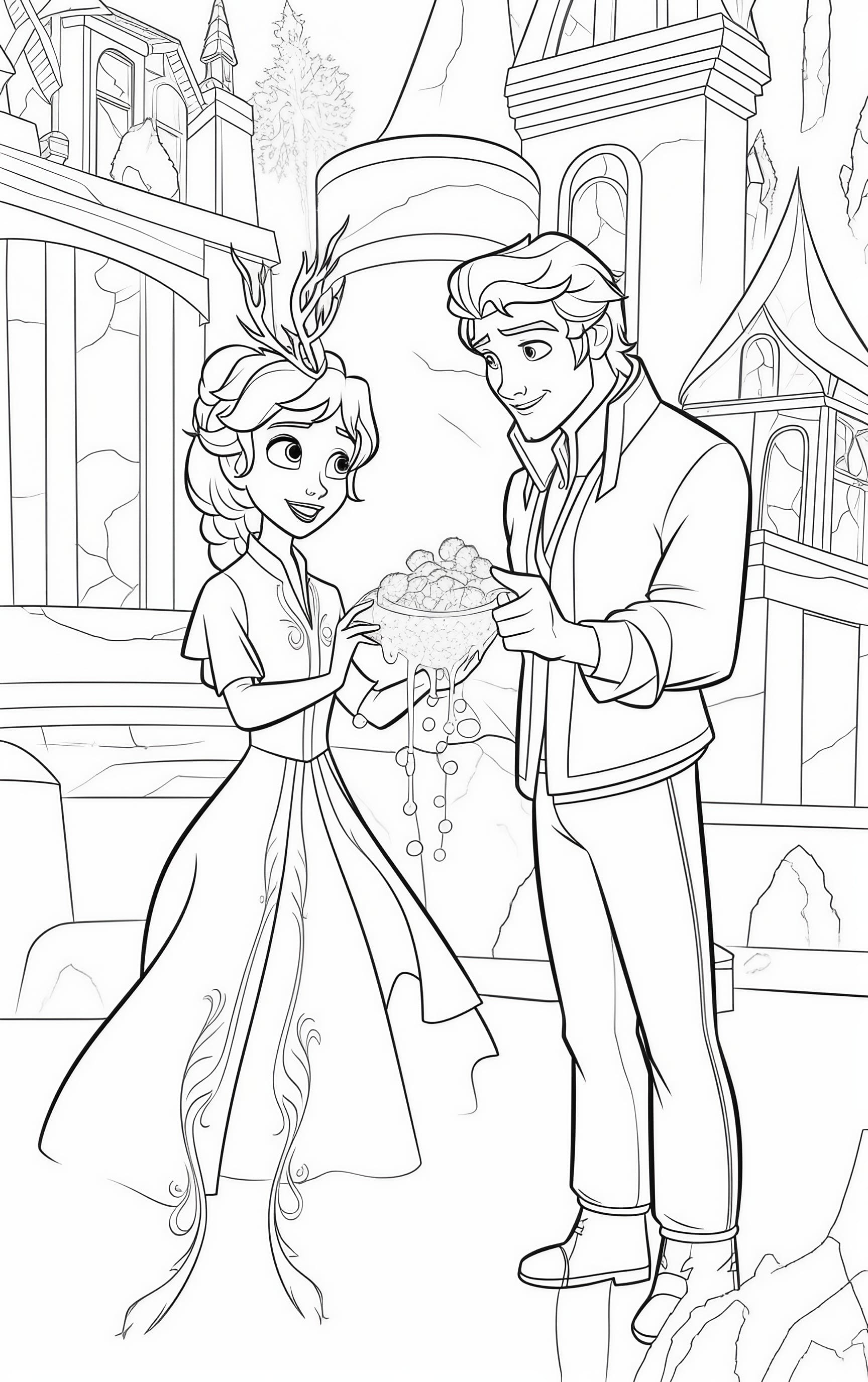 180+ Magical Elsa Coloring Pages for Frozen Fans 42