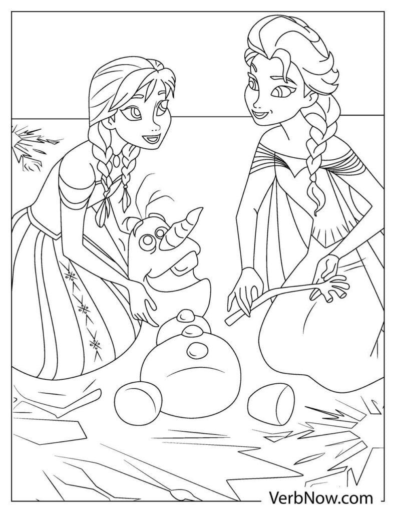 180+ Magical Elsa Coloring Pages for Frozen Fans 43