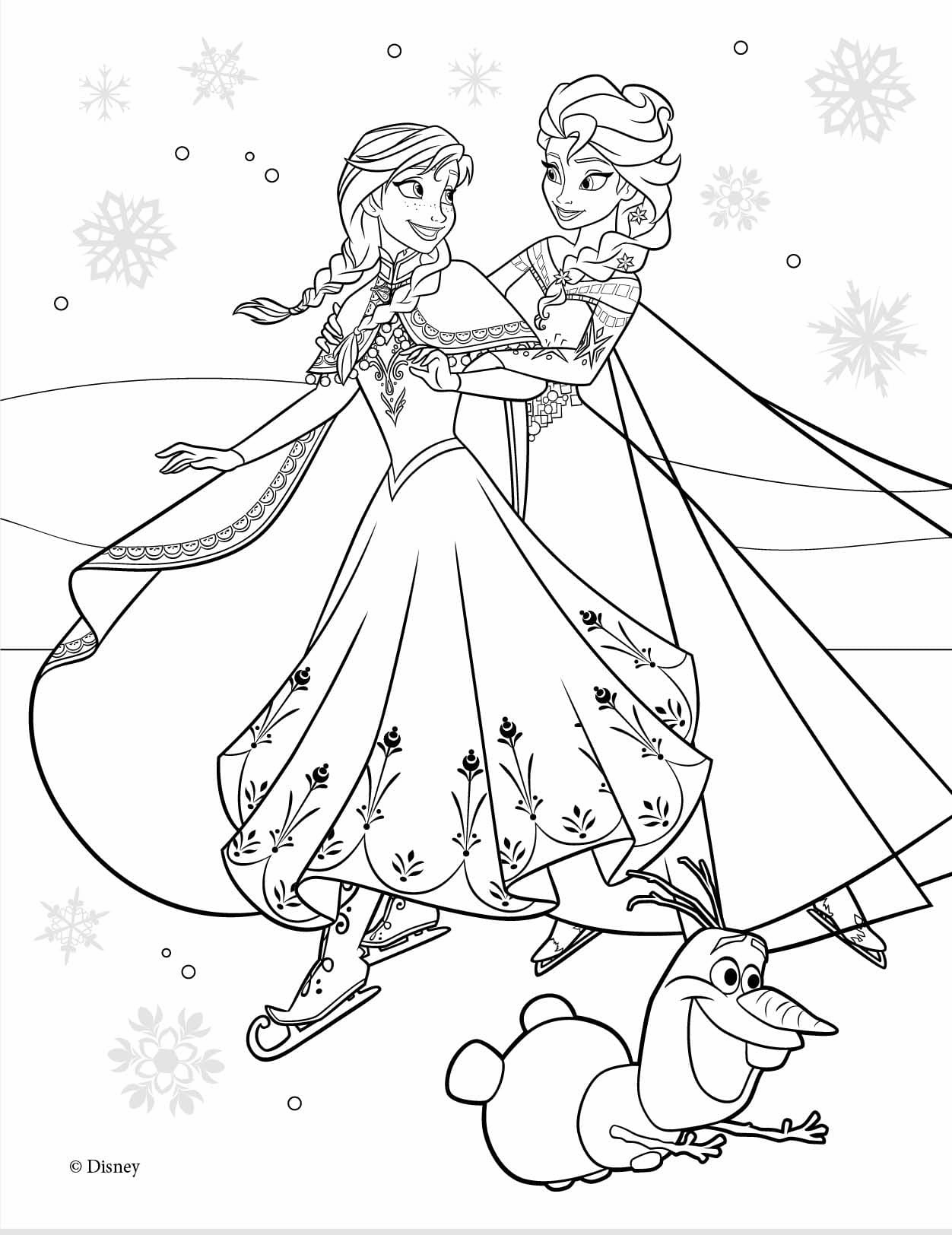 180+ Magical Elsa Coloring Pages for Frozen Fans 44