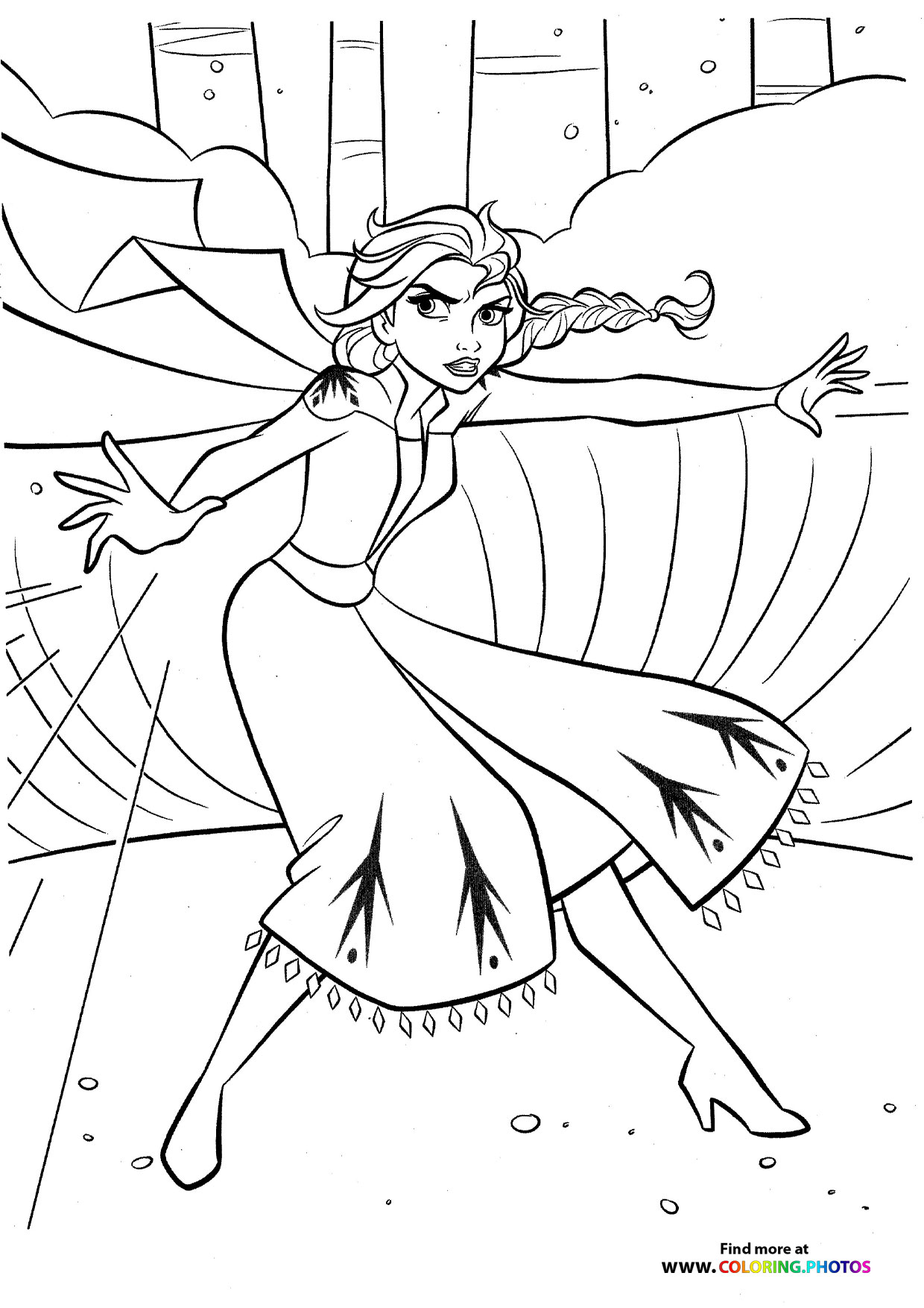 180+ Magical Elsa Coloring Pages for Frozen Fans 48