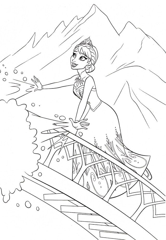 180+ Magical Elsa Coloring Pages for Frozen Fans 52