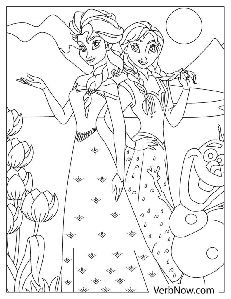 180+ Magical Elsa Coloring Pages for Frozen Fans 54