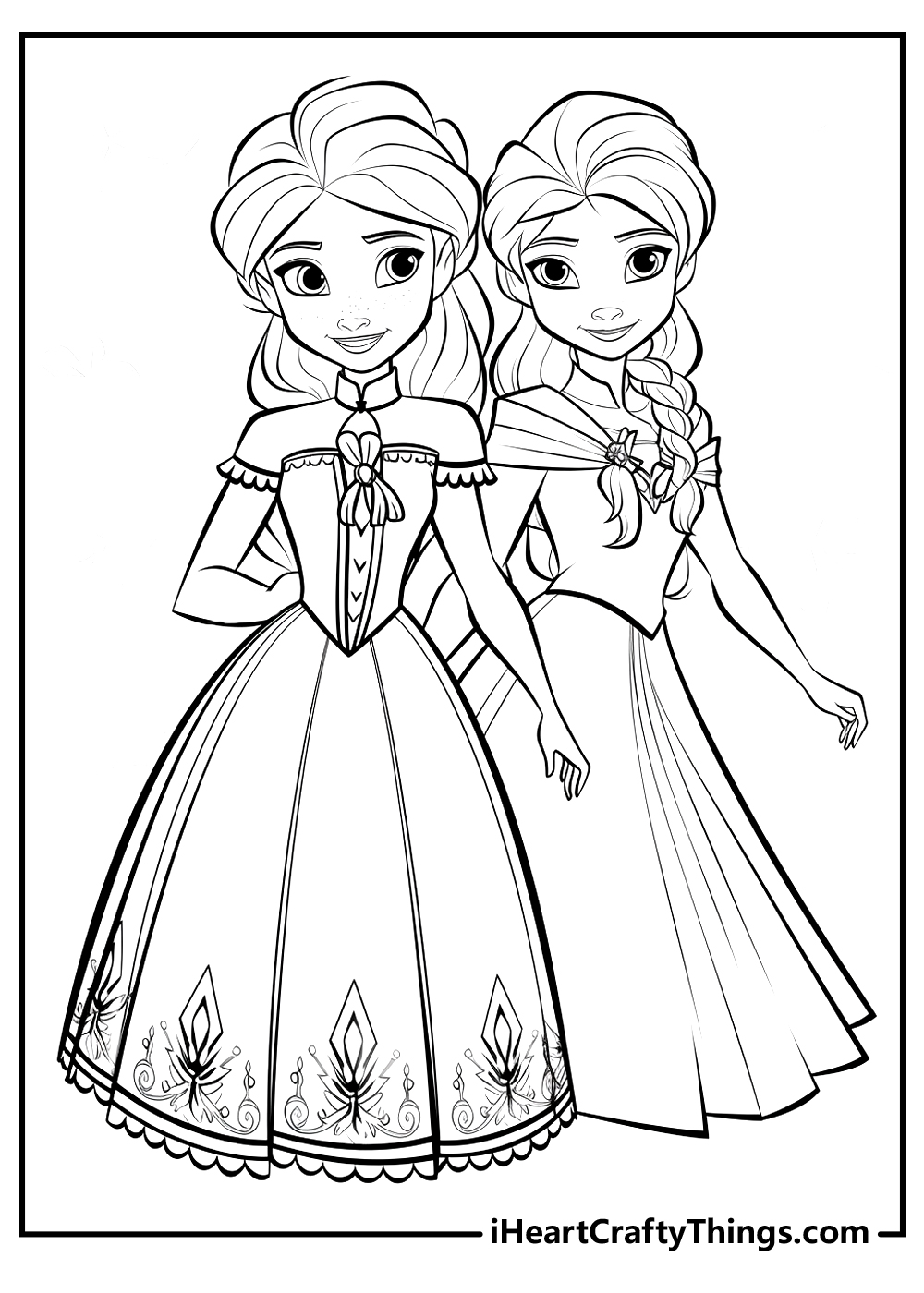 180+ Magical Elsa Coloring Pages for Frozen Fans 57