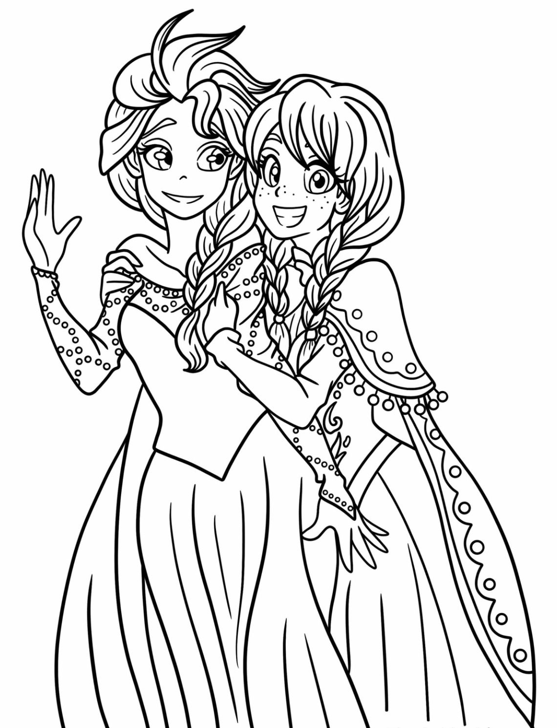 180+ Magical Elsa Coloring Pages for Frozen Fans 6