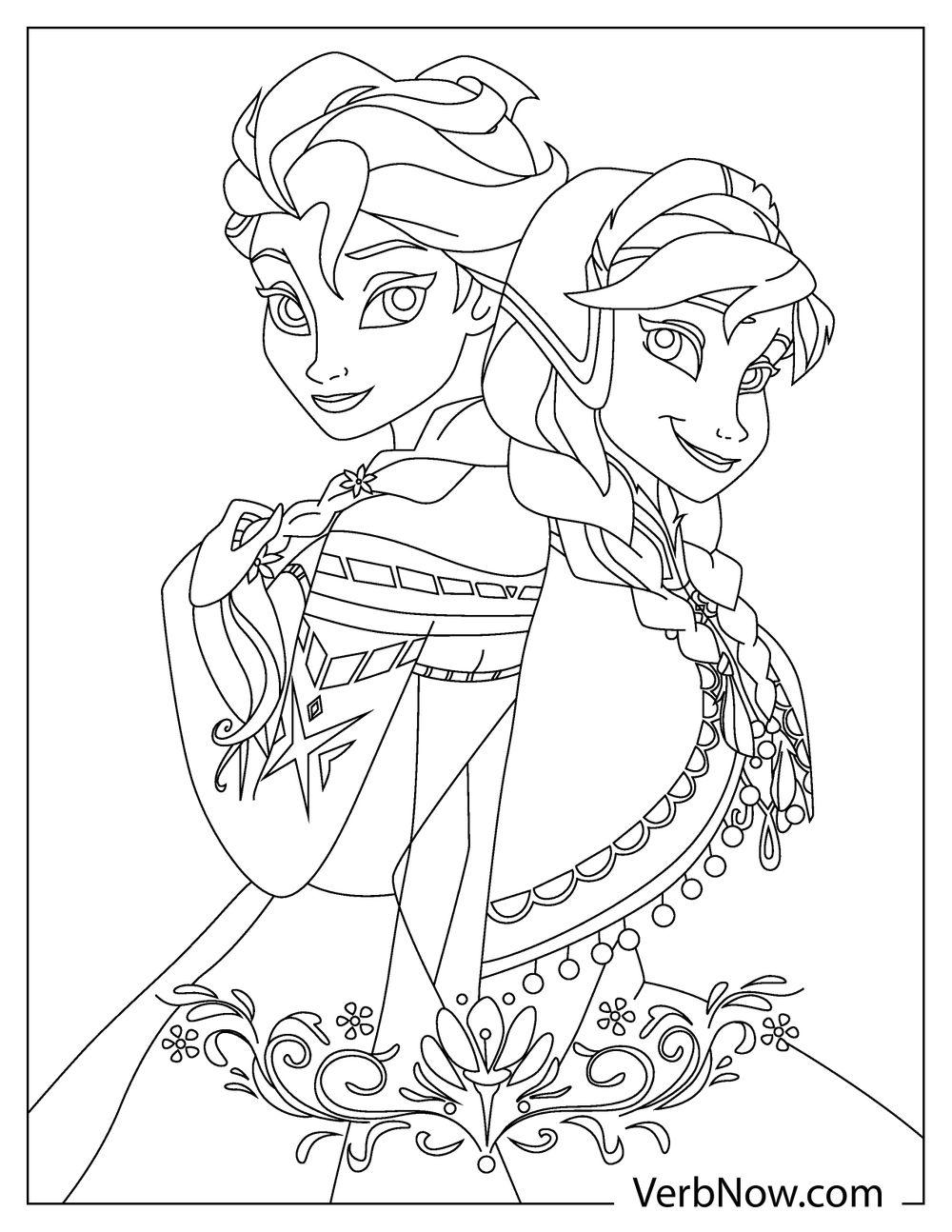 180+ Magical Elsa Coloring Pages for Frozen Fans 70